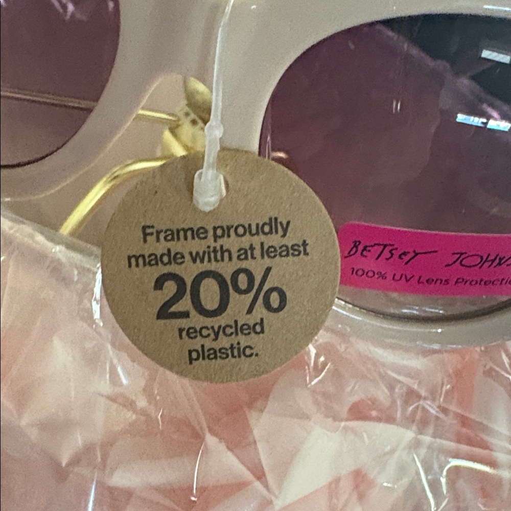 NWT Betsey Johnson Pink Floral Rhinestone Sunglasses - Picture 5 of 17